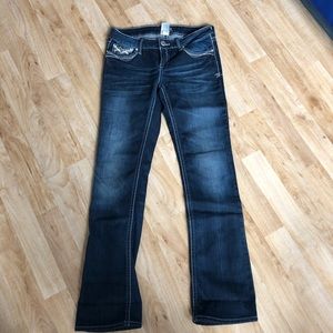 Hydraulic boot cut jeans